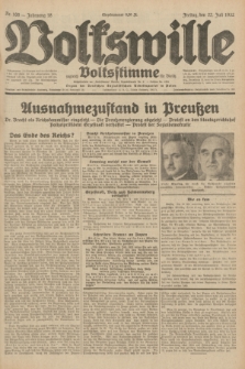 Volkswille : zugleich Volksstimme für Bielitz : Organ der Deutschen Sozialistischen Arbeitspartei in Polen. Jg.18, Nr. 166 (22 Juli 1932) + dod.