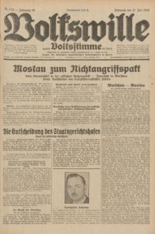 Volkswille : zugleich Volksstimme für Bielitz : Organ der Deutschen Sozialistischen Arbeitspartei in Polen. Jg.18, Nr. 170 (27 Juli 1932) + dod.