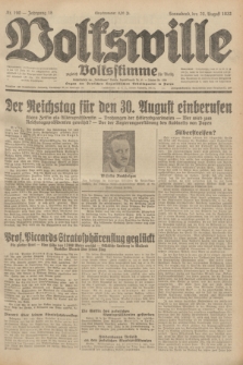 Volkswille : zugleich Volksstimme für Bielitz : Organ der Deutschen Sozialistischen Arbeitspartei in Polen. Jg.18, Nr. 190 (20 August 1932) + dod.