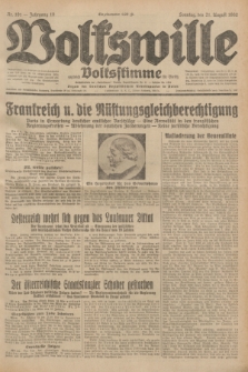 Volkswille : zugleich Volksstimme für Bielitz : Organ der Deutschen Sozialistischen Arbeitspartei in Polen. Jg.18, Nr. 191 (21 August 1932) + dod.