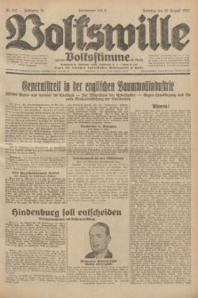 Volkswille : zugleich Volksstimme für Bielitz : Organ der Deutschen Sozialistischen Arbeitspartei in Polen. Jg.18, Nr. 197 (28 August 1932) + dod.