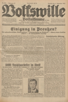 Volkswille : zugleich Volksstimme für Bielitz : Organ der Deutschen Sozialistischen Arbeitspartei in Polen. Jg.18, Nr. 203 (4 September 1932) + dod.