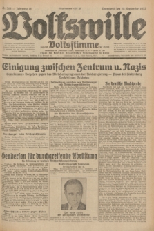 Volkswille : zugleich Volksstimme für Bielitz : Organ der Deutschen Sozialistischen Arbeitspartei in Polen. Jg.18, Nr. 208 (10 September 1932) + dod.