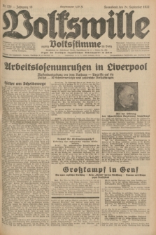 Volkswille : zugleich Volksstimme für Bielitz : Organ der Deutschen Sozialistischen Arbeitspartei in Polen. Jg.18, Nr. 220 (24 September 1932) + dod.