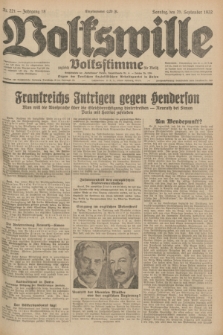 Volkswille : zugleich Volksstimme für Bielitz : Organ der Deutschen Sozialistischen Arbeitspartei in Polen. Jg.18, Nr. 221 (25 September 1932) + dod.