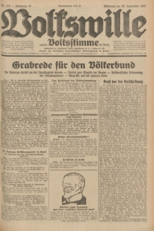Volkswille : zugleich Volksstimme für Bielitz : Organ der Deutschen Sozialistischen Arbeitspartei in Polen. Jg.18, Nr. 223 (28 September 1932) + dod.