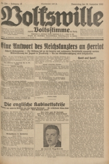 Volkswille : zugleich Volksstimme für Bielitz : Organ der Deutschen Sozialistischen Arbeitspartei in Polen. Jg.18, Nr. 224 (29 September 1932) + dod.