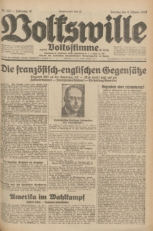 Volkswille : zugleich Volksstimme für Bielitz : Organ der Deutschen Sozialistischen Arbeitspartei in Polen. Jg.18, Nr. 233 (9 Oktober 1932) + dod.