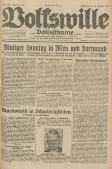 Volkswille : zugleich Volksstimme für Bielitz : Organ der Deutschen Sozialistischen Arbeitspartei in Polen. Jg.18, Nr. 240 (18 Oktober 1932) + dod.