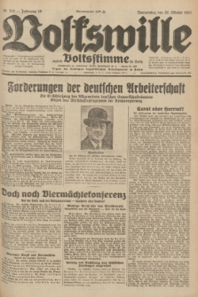 Volkswille : zugleich Volksstimme für Bielitz : Organ der Deutschen Sozialistischen Arbeitspartei in Polen. Jg.18, Nr. 242 (20 Oktober 1932) + dod.