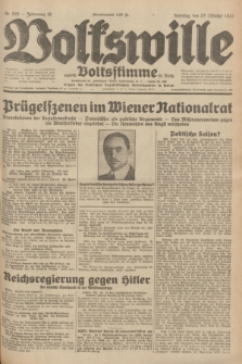 Volkswille : zugleich Volksstimme für Bielitz : Organ der Deutschen Sozialistischen Arbeitspartei in Polen. Jg.18, Nr. 245 (23 Oktober 1932) + dod.