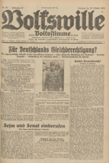 Volkswille : zugleich Volksstimme für Bielitz : Organ der Deutschen Sozialistischen Arbeitspartei in Polen. Jg.18, Nr. 251 (30 Oktober 1932) + dod.