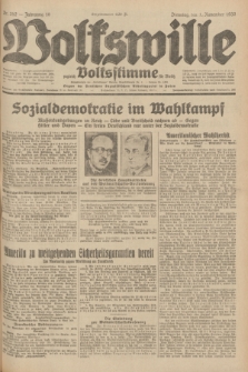 Volkswille : zugleich Volksstimme für Bielitz : Organ der Deutschen Sozialistischen Arbeitspartei in Polen. Jg.18, Nr. 252 (1 November 1932) + dod.
