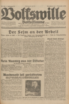 Volkswille : zugleich Volksstimme für Bielitz : Organ der Deutschen Sozialistischen Arbeitspartei in Polen. Jg.18, Nr. 255 (5 November 1932) + dod.