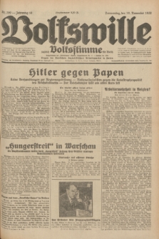 Volkswille : zugleich Volksstimme für Bielitz : Organ der Deutschen Sozialistischen Arbeitspartei in Polen. Jg.18, Nr. 259 (10 November 1932) + dod.