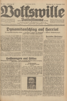 Volkswille : zugleich Volksstimme für Bielitz : Organ der Deutschen Sozialistischen Arbeitspartei in Polen. Jg.18, Nr. 269 (22 November 1932) + dod.