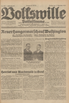 Volkswille : zugleich Volksstimme für Bielitz : Organ der Deutschen Sozialistischen Arbeitspartei in Polen. Jg.18, Nr. 278 (2 Dezember 1932) + dod.