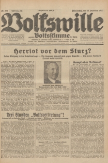 Volkswille : zugleich Volksstimme für Bielitz : Organ der Deutschen Sozialistischen Arbeitspartei in Polen. Jg.18, Nr. 288 (15 Dezember 1932) + dod.
