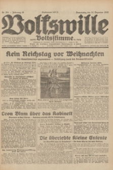 Volkswille : zugleich Volksstimme für Bielitz : Organ der Deutschen Sozialistischen Arbeitspartei in Polen. Jg.18, Nr. 294 (22 Dezember 1932) + dod.