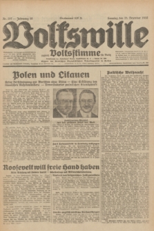 Volkswille : zugleich Volksstimme für Bielitz : Organ der Deutschen Sozialistischen Arbeitspartei in Polen. Jg.18, Nr. 297 (25 Dezember 1932) + dod.