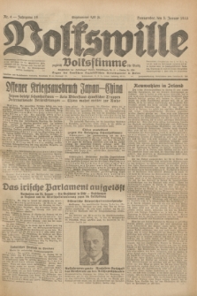 Volkswille : zugleich Volksstimme für Bielitz : Organ der Deutschen Sozialistischen Arbeitspartei in Polen. Jg.19, Nr. 4 (5 Januar 1933) + dod.
