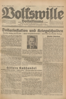 Volkswille : zugleich Volksstimme für Bielitz : Organ der Deutschen Sozialistischen Arbeitspartei in Polen. Jg.19, Nr. 5 (6 Januar 1933) + dod.