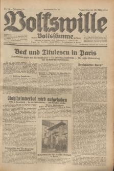 Volkswille : zugleich Volksstimme für Bielitz : Organ der Deutschen Sozialistischen Arbeitspartei in Polen. Jg.19, Nr. 74 (30 März 1933) + dod.