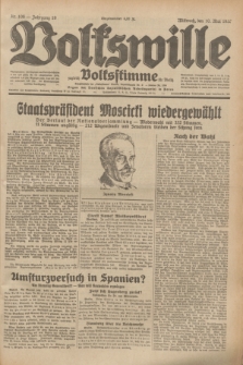 Volkswille : zugleich Volksstimme für Bielitz : Organ der Deutschen Sozialistischen Arbeitspartei in Polen. Jg.19, Nr. 106 (10 Mai 1933) + dod.