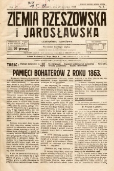 Ziemia Rzeszowska i Jarosławska : czasopismo narodowe. 1933, nr 3