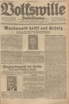 Volkswille : zugleich Volksstimme für Bielitz : Organ der Deutschen Sozialistischen Arbeitspartei in Polen. Jg.19, Nr. 143 (25 Juni 1933) + dod.