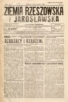 Ziemia Rzeszowska i Jarosławska : czasopismo narodowe. 1933, nr 5