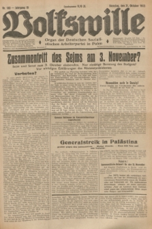 Volkswille : Organ der Deutschen Sozialistischen Arbeiterpartei in Polen. Jg.19, Nr. 180 (31 Oktober 1933)