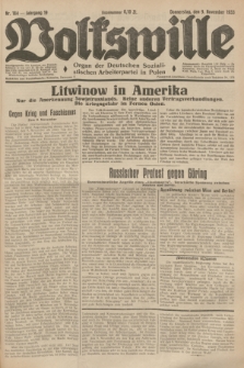 Volkswille : Organ der Deutschen Sozialistischen Arbeiterpartei in Polen. Jg.19, Nr. 184 (9 November 1933)