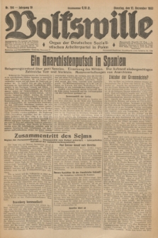 Volkswille : Organ der Deutschen Sozialistischen Arbeiterpartei in Polen. Jg.19, Nr. 198 (12 Dezember 1933)