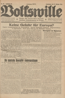 Volkswille : Organ der Deutschen Sozialistischen Arbeiterpartei in Polen. Jg.20, Nr. 50 (13 Oktober 1934) + dod.