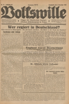 Volkswille : Organ der Deutschen Sozialistischen Arbeiterpartei in Polen. Jg.20, Nr. 57 (1 Dezember 1934) + dod.