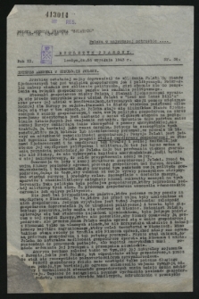 Biuletyn Prasowy. R.11, nr 36 (24 września 1943)