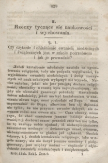 Kościół i Szkoła : pismo miesięczne. R.1, z. 9 (1846)