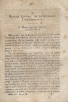 Kościół i Szkoła : pismo miesięczne. R.2, z. 12 (1847)