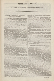 Wywod Słowny, Rozpraw i Akta Publiczne Emigracyi Polskiéj. 1844, № 8 (28 kwietnia)