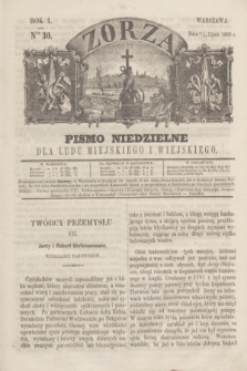 Zorza : pismo niedzielne dla ludu miejskiego i wiejskiego. R.1, Ner 30 (16 lipca 1866)