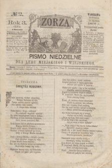 Zorza : pismo niedzielne dla ludu miejskiego i wiejskiego. R.3, № 2 (10 stycznia 1868)