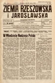 Ziemia Rzeszowska i Jarosławska : czasopismo narodowe. 1933, nr 13