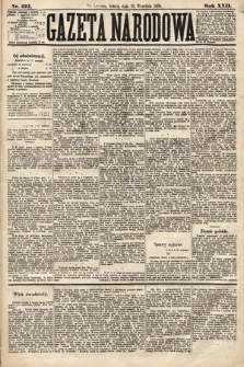 Gazeta Narodowa. 1883, nr 222