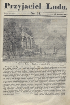 Przyjaciel Ludu. R.3, [T.2], No. 34 (25 lutego 1837)