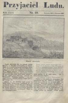 Przyjaciel Ludu. R.3, [T.2], No. 39 (1 kwietnia 1837)