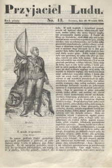 Przyjaciel Ludu. R.5, [T.1], No. 13 (29 września 1838)