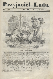 Przyjaciel Ludu. R.5, [T.1], No. 16 (20 października 1838)