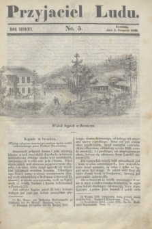 Przyjaciel Ludu. R.7, [T.1], No. 5 (1 sierpnia 1840)
