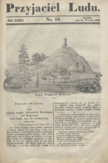 Przyjaciel Ludu. R.7, [T.1], No. 13 (26 września 1840)